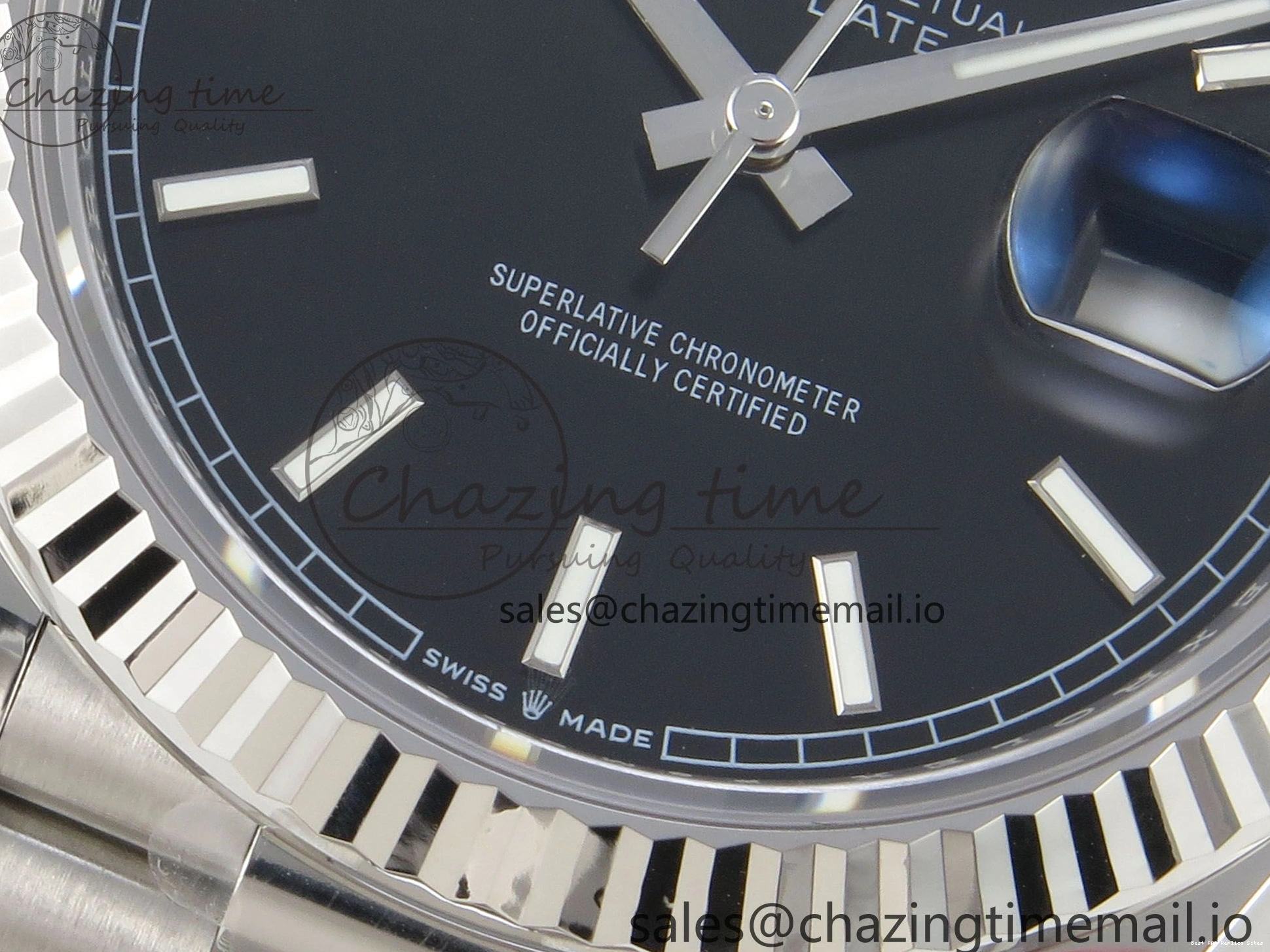 Good Copy Rolex Watches 1:1 (Gain Best Marker on Black Date Weight) Day SS V3 Bracelet Edition 40 228236 President VR3255 WellDesigned THBF Dial 268 0107